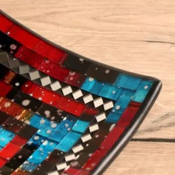 Тарелка декоративная 25х25х6 см, керамика