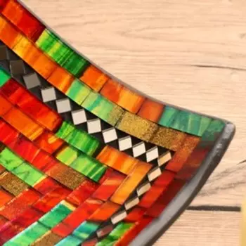 Тарелка декоративная 25х25х6 см, керамика