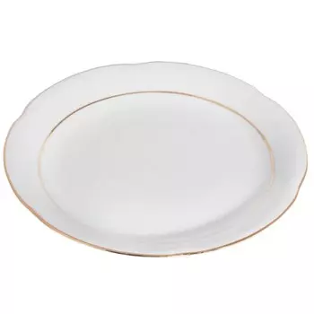 Тарелка десертная, 19 см, Kamelia, декор «Отводка золото»