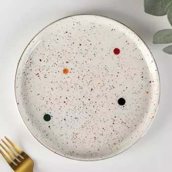 Тарелка десертная «Алиса», d=19,8 см, цвет белый