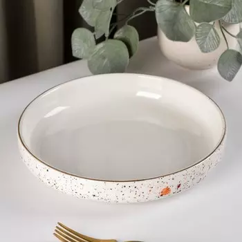 Тарелка десертная «Алиса», d=20,8 см, цвет белый