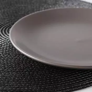 Десертная тарелка Доляна «Пастель», d=19 см, керамика, коричневая