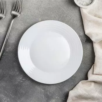 Тарелка десертная Harena, d=19 см, цвет белый