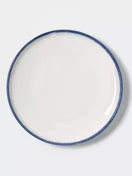 Тарелка десертная Magistro Blue Lagoon, d=21.5 см, фарфор, белая