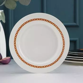 Тарелка фарфоровая десертная Magistro «Княгиня», d=20,5 см