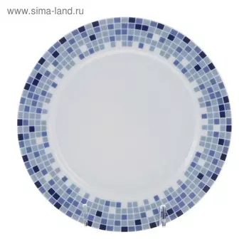 Тарелка десертная Opal, декор «Мозайка», 17 см
