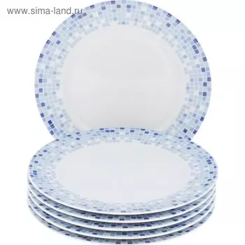 Тарелка десертная Opal, декор «Мозайка», 19 см