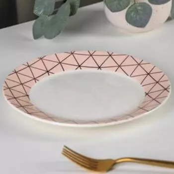 Тарелка десертная «Золотая нить», 20,5×2 см