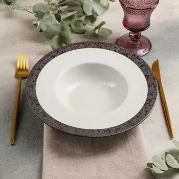 Тарелка для пасты «Браун», d=23,5 см