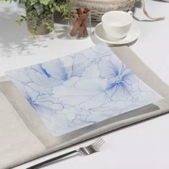 Тарелка Доляна «Анютины глазки», 29,5×29,5 см