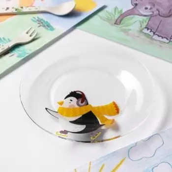 Тарелка Доляна «Пингвинёнок», d=20 см