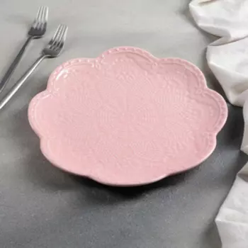 Тарелка Доляна «Сьюзен», d=27 см, цвет розовый