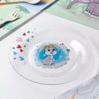 Тарелка Доляна «Зайчонок», d=20 см