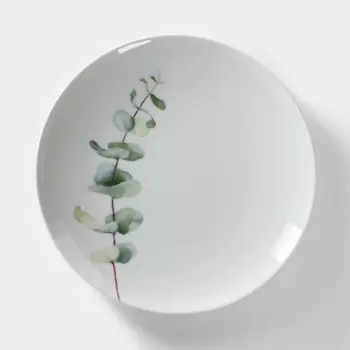 Тарелка фарфоровая «Аллея», d=24 см