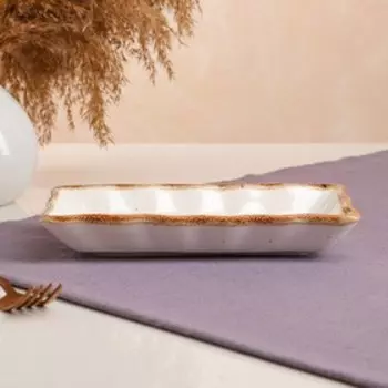 Тарелка "Гедза", кантри, 21х11 см