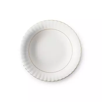 Тарелка глубокая Cmielow Iwona «Отводка золото», d=22.5 см