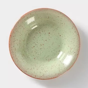 Тарелка глубокая ColorLife, 500 мл, d=22 см, h=4,5 см, цвет зелёный