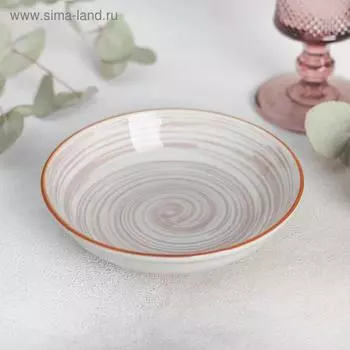 Тарелка глубокая «Искушение», 280 мл, d=14 см, керамика, бежевая