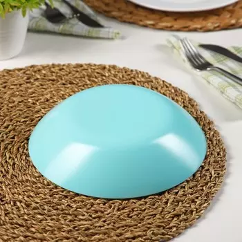 Тарелка глубокая Lillie Turquoise, 550 мл, d=20 см, цвет голубой