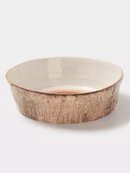 Тарелка глубокая Magistro Wood, 1.95 л, d=23.5 см, фарфор, коричневая