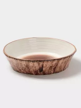 Тарелка глубокая Magistro Wood, 700 мл, d=18.2 см, фарфор, коричневая