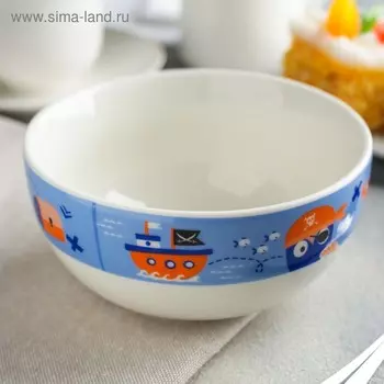 Тарелка глубокая «Покоритель морей», 13 см, 430 мл