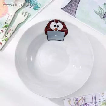 Тарелка глубокая «Совушки», 230 мл, d=20 см, МИКС