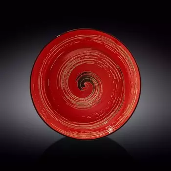 Тарелка глубокая Wilmax England Spiral, d=28.5 см, 500 мл, цвет красный
