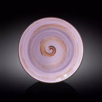 Тарелка глубокая Wilmax England Spiral, d=28.5 см, 500 мл, цвет лавандовый