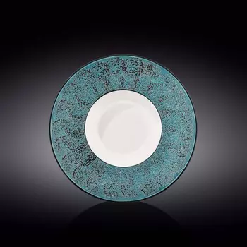 Тарелка глубокая Wilmax England Splach, d=25.5 см, 1.5 л, цвет голубой