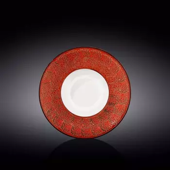 Тарелка глубокая Wilmax England Splach, d=22.5 см, 1.1 л, цвет красный