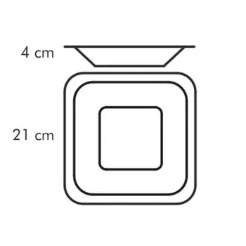 Тарелка глубокая Tescoma Gustito, размер 21x21 см