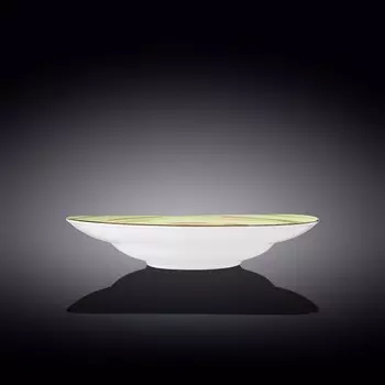 Тарелка глубокая Wilmax England Spiral, d=28.5 см, 500 мл, цвет фисташковый