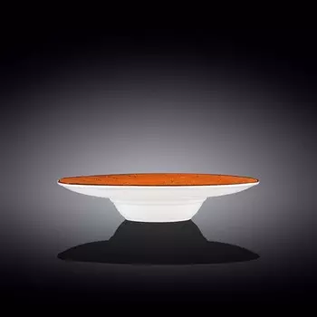 Тарелка глубокая Wilmax England Splach, d=27 см, 250 мл, цвет оранжевый