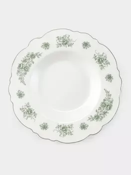 Тарелка глубокая WY Emerald Essence, 200 мл, d=21.5 см, фарфор, белая