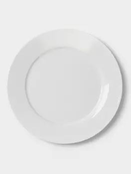 Тарелка Hanna Knvell, d=28 см, с бортом, фарфор, белая