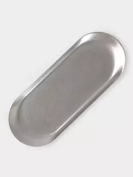 Тарелка Hanna Knvell Vanha, 22.891 см, овальная, нержавеющая сталь, серебристая