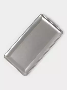 Тарелка Hanna Knvell Vanha, 32161.5 см, прямоугольная, нержавеющая сталь, серебристая