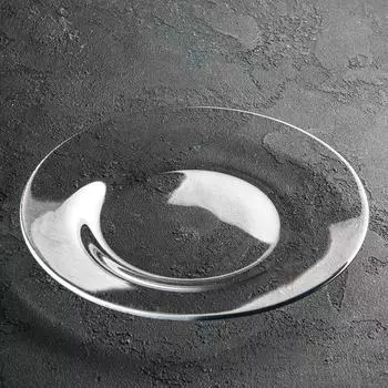 Тарелка стеклянная Invitation, d=26 см, цвет прозрачный