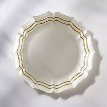 Тарелка «Элис», d=21 см, цвет золотой