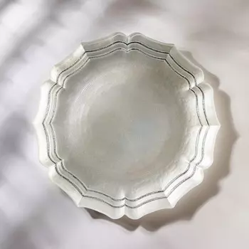 Тарелка «Элис», d=28 см, цвет платиновый