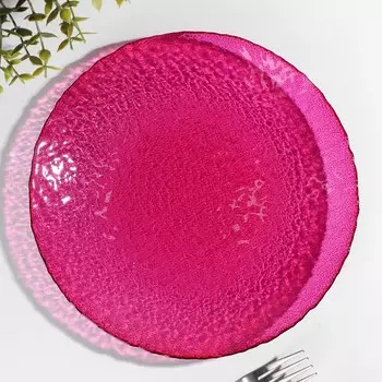 Тарелка «Энжой Фуксия», d=24 см