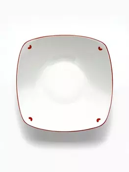 Тарелка суповая керамическая «Любовь в деталях», 17.517.55.5 см, ручная работа