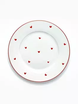 Тарелка плоская керамическая «Любовь в деталях», d=20 см, ручная работа