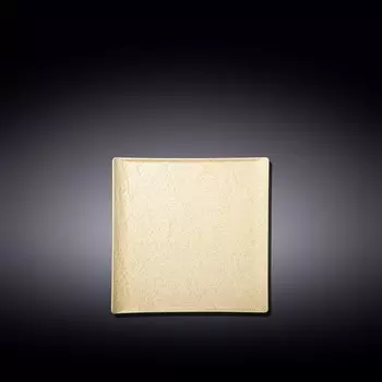 Тарелка квадратная Wilmax England Sand Stone, размер 13х13 см, цвет песочный