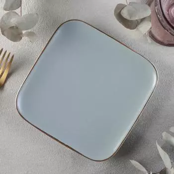 Тарелка керамическая квадратная «Грейс», d=15 см