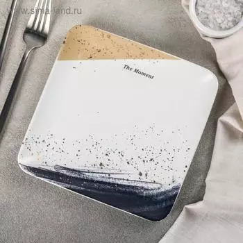 Тарелка квадратная «Мгновение», 18×18 см