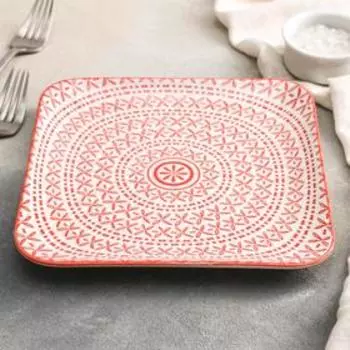 Тарелка квадратная «Рантье», 20×20 см