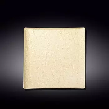 Тарелка квадратная Wilmax England Sand Stone, размер 21.5х21.5 см