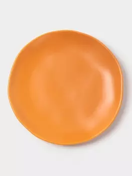 Тарелка Magistro Potter, d=21.8 см, фарфор, оранжевая